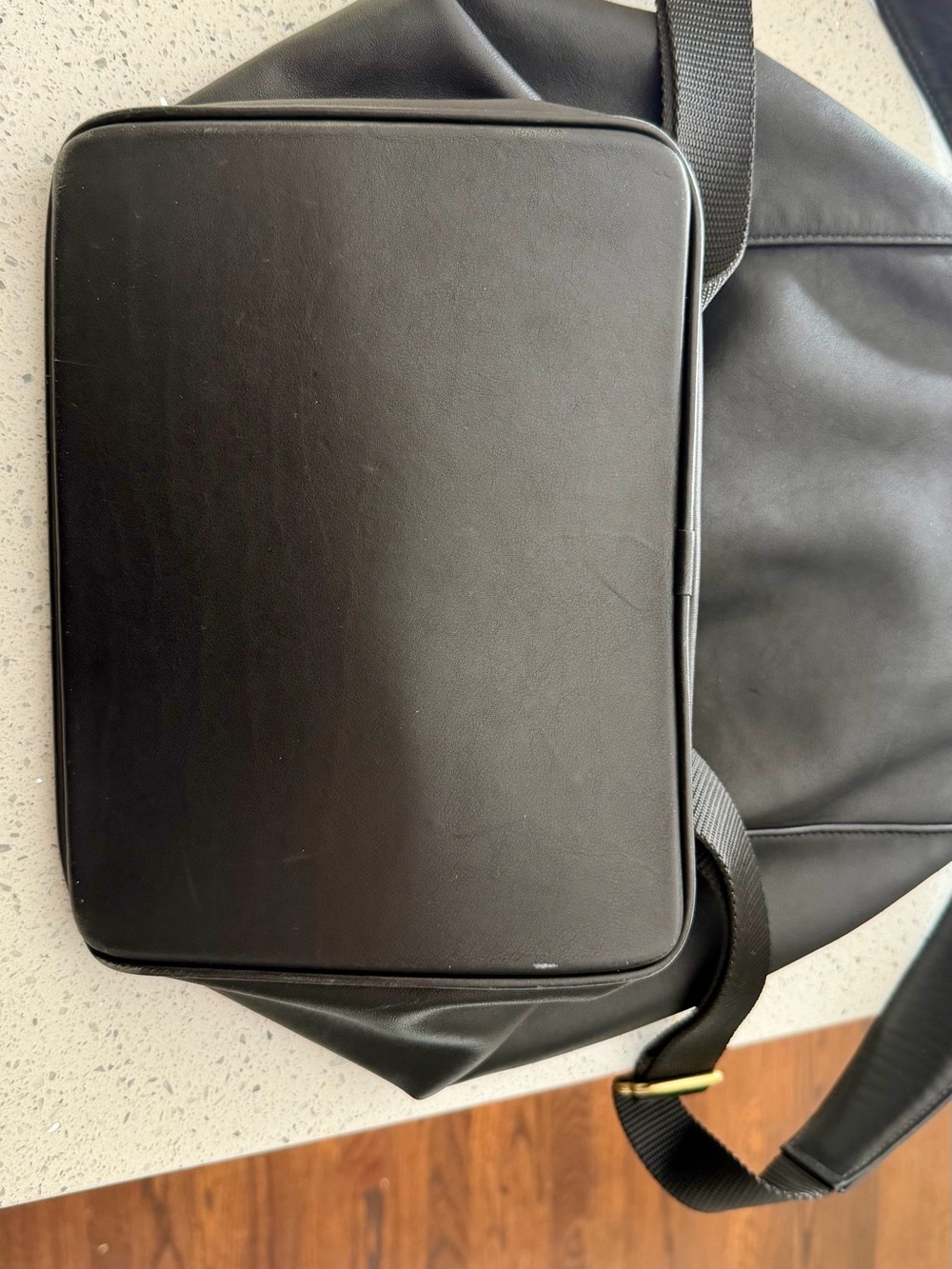 Coach Black Leather Drawstring Backpack - Pristine - Picture 4 of 10